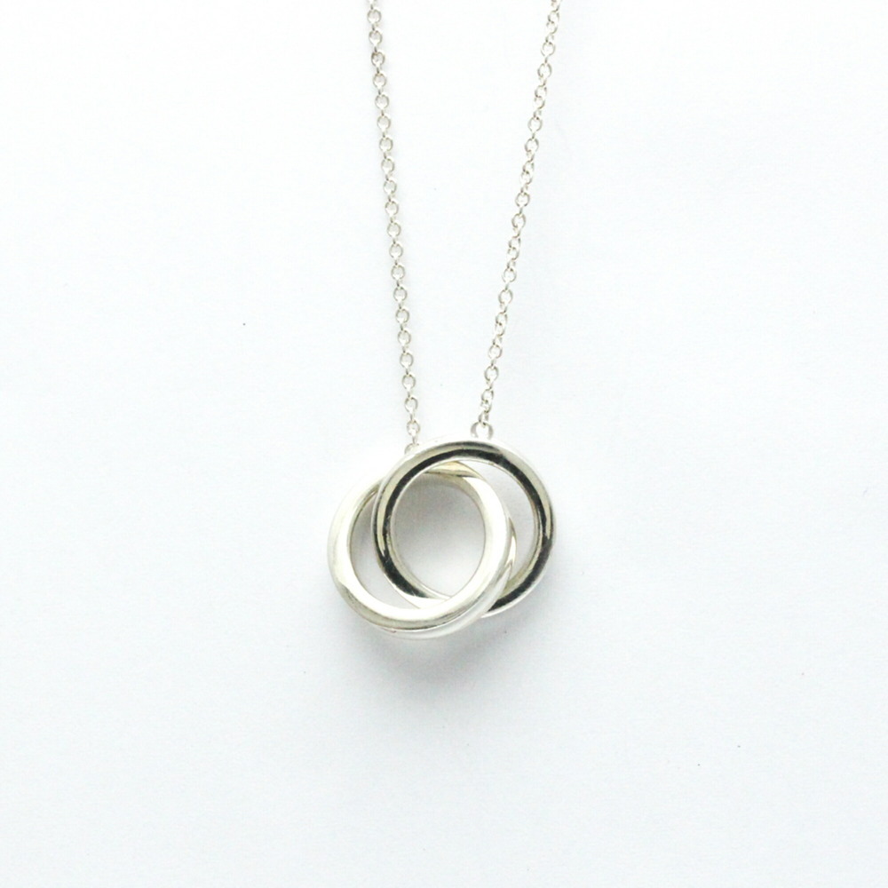 Tiffany Silver Interlocking Necklace